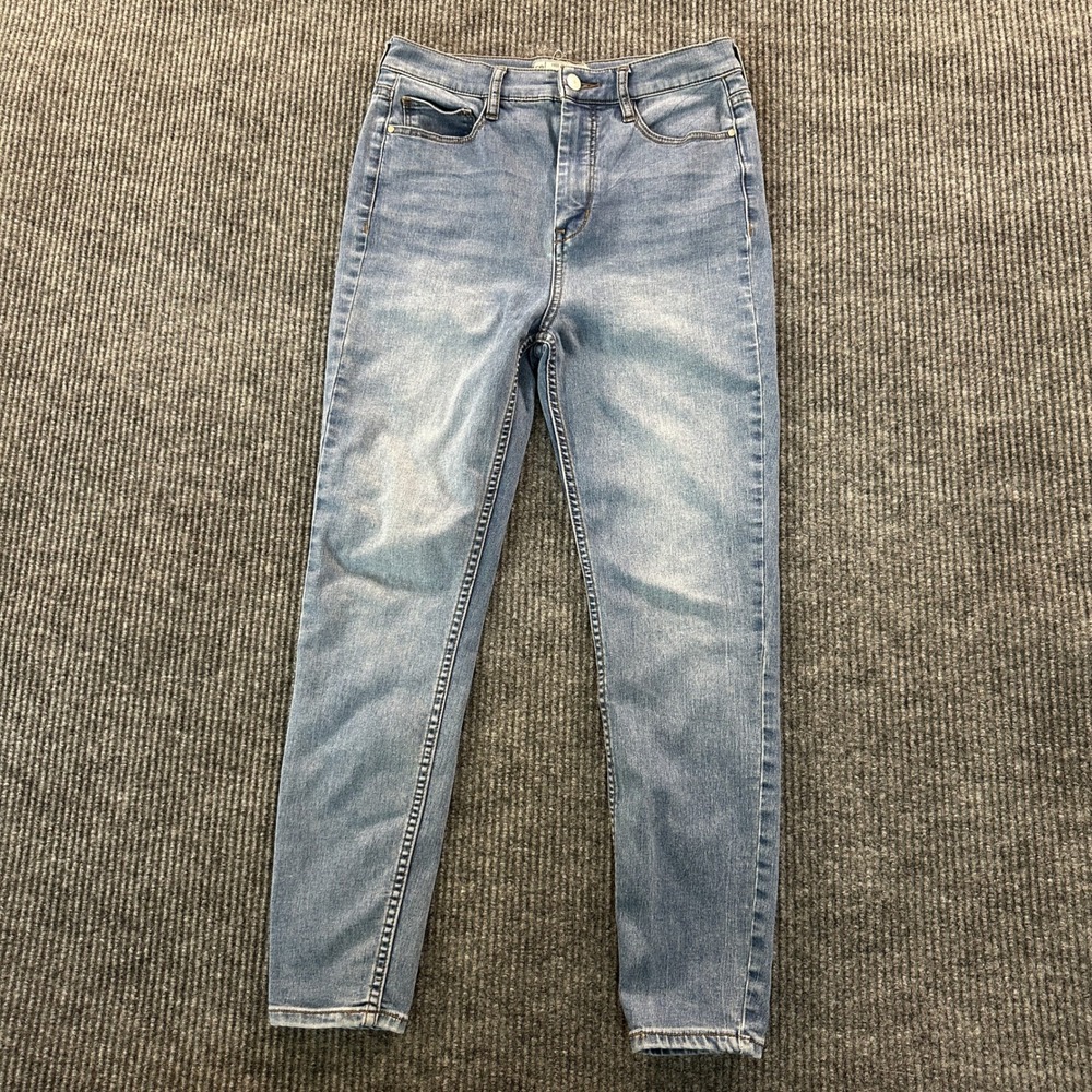 Free People Skinny Jeans Size 28 Womens Light Wash Blue High Rise Stretch Denim